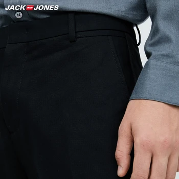JackJones Vyrų Verslo Atsitiktinis Kelnės Patogios Medvilnės Smailas Pasėlių Vyriškos Kelnės|219414509