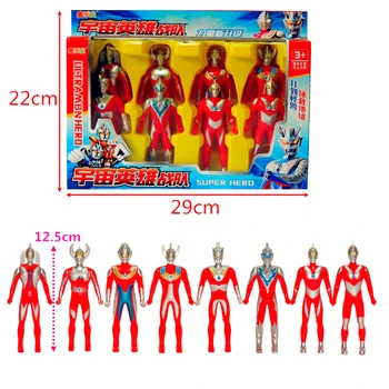 Japonija, Anime, 12 Vnt/Set Super Herojus Ultraman Lėlės Rinkinys Modelis Veiksmų Skaičius, Kolekcijų Vaikų Žaislai Altman