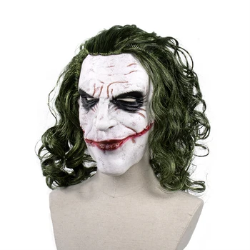 Joker Cosplay Kaukė Dark Knight Kostiumas Prop Jack Napier Gobšus Latekso Kaukės Juokingas Anime Mascarillas Helovinas Šalis Kaukės