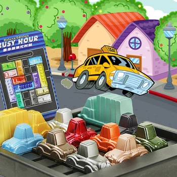 Juokinga Skubėjimą Valandą Eismo Kūrybiškumą Žaidimas Žaislas, skirtas Berniukų ir Mergaičių Mokymosi Užimtas Valandą Vaikai Anksti Švietimo Dėlionė