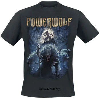 Juokinga Vyrų marškinėliai white t-shirt tshirts tee Black Night Of The Werewolves Powerwolf T-Shirt