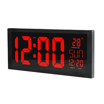 KARŠTO Didelis Ekranas, Didelis Elektroninių Sieninis Laikrodis Stalinis Led Skaitmeninis Laikrodis Kalendorius Termometras, Vasaros Virtuvės Laikrodis Mu