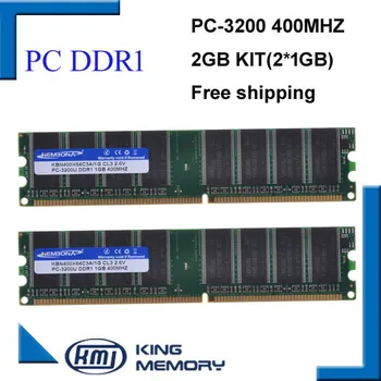KEMBONA Naują Ram DDR1 2GB kit(2*DDR1 1GB) 400MHZ PC3200 LONGDIMM remti visus plokštė lifetime warranty nemokamas pristatymas