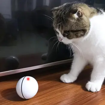 KIMI Naminių reikmenys katė šuns žaislai LED žibintai, automatinis pasipriešinimo mirksintis kamuolys žaislas USB įkrovimo smart šokinėja kamuolys vejasi bal