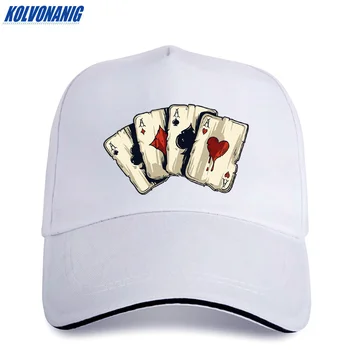 KOLVONANIG Vasaros Mados Prekės ženklo Pokerio Kastuvai Įdomią Spausdinti Vyrų Beisbolo Kepurės Atsitiktinis hip-hop Medvilnės Moterų trucker bžūp skrybėlę