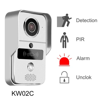 KONX KW02C 1080P H. 264 Smart WiFi Vaizdo Duris Telefono Ryšio Belaidį durų skambutį, Atrakinti IR SUPJAUSTYTI Naktinis Matymas, Judesio Decetion Signalizacijos