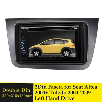 Kairėje Vairuotojo 2Din Radio fascia SEAT Altea 2004+ Toledo 2004-2009 GPS DVD Grotuvas, Rėmas Automobilių Fascias Stereo Bezel Rinkinys