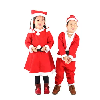 Kalėdų Vyrų ir moterų Kalėdų Senelio Kostiumas Princesė Suknelės barzda Berniukų Drabužiai Rinkinys su Skrybėlę Vaikas Raudona Vaikas Drabužių Komplektus