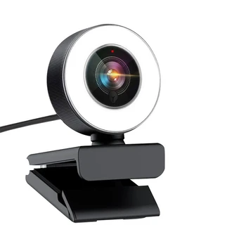 Kamera 1080p įmontuotas Žiedas, Šviesos, 3-Pavarų Šviesos Konferencijos Vaizdo Fokusavimo Kompiuterio HD 