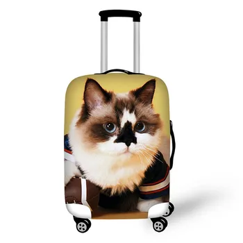 Karalienė stiliaus katė spaudinių padengti lagaminą Dulkėms vientisa Spalva Kelionės Bagažo Dangtis tinka 18-30inch lagaminas