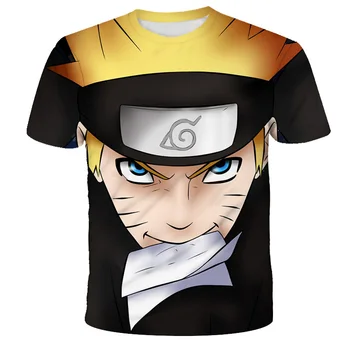 Karšto Anime Naruto kakashi marškinėlius berniukas/mergaitė 3D t-shirt naruto cosplay Palaidinės naruto t-shirt sakura pav tee marškinėliai Vaikas Viršūnės