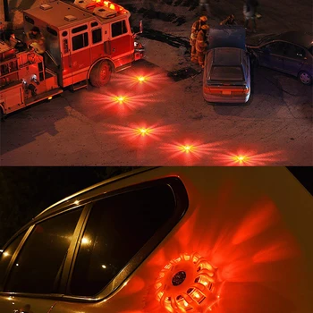 Karšto Pardavimo Magnetinio LED Avarinis Policijos Automobilių Kelių Blyksčių Šviesa Kelyje 