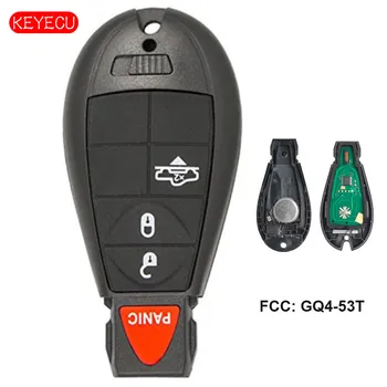 Keyecu Pakeitimo Nuotolinio Automobilio Raktas RAM Transporto priemonės, Kurios Naudoja 4 Mygtuką Fobik FCC: GQ4-53T