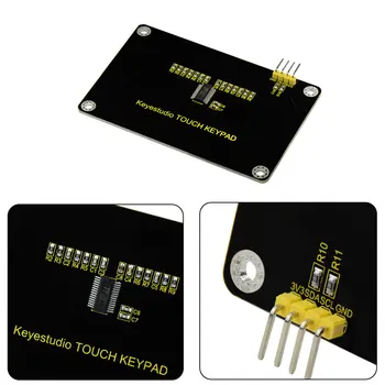 Keyestudio TTP229L 16-raktas Touch Klaviatūra Sensor Shield Valdybos Capacitive už Arduino Uno R3