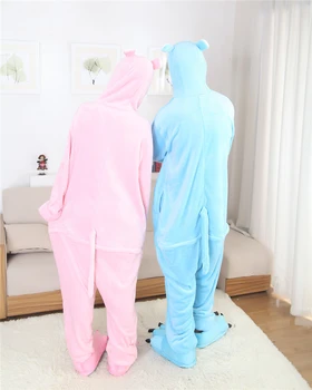 Kigurumi Anime Gyvūnų Hippo Pižama Suaugusiųjų Onesie Cosplay Kostiumų Jumpsuit Pižamos Romper Šalis Suknelė