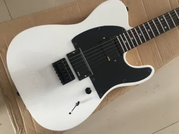 Kinija gitara gamyklos custom naujas baltos spalvos tl elektrine Gitara, Juoda aparatūros Nemokamas pristatymas sandėlyje 11