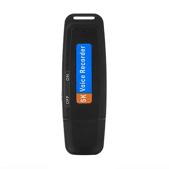 Klasikinis Įkrovimo U-Disko Skaitmeninis Diktofonas Rašiklis, USB TF Kortelę Flash Drive, MP3 Grotuvo, Triukšmo Mažinimo Įrašyti WAV
