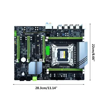Kompiuterio Mainboard X79T LGA 2011 PROCESORIŲ Kompiuterio Mainboard DDR3 KOMPIUTERIO pagrindinė Plokštė su 4 Kanalų E5BA 2020 m.