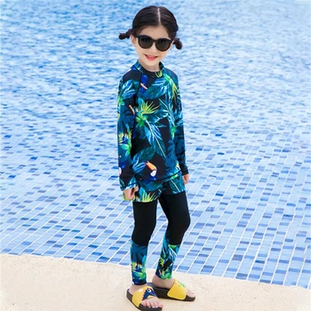 Korėjos stiliaus 2020 Karšto viso kūno UV maudymosi kostiumėliai moterims ir vaikams 2/3 vienetų šeimos maudymosi kostiumėlį berniukui, mama, dukra, tinkančių maudymosi kostiumai