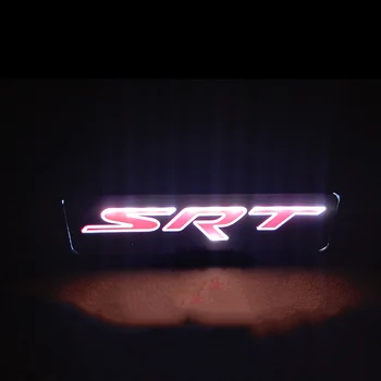 Kroviklis SRT Viper Challenger Automobilio Emblema Priekyje Kapoto Grotelės Grotelės Kapoto Logotipas Led Šviesos