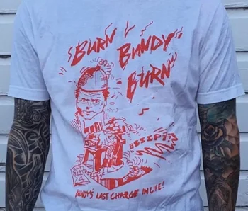 Kuakuayu HJN Įrašyti Bundy Dega, T-Marškinėliai, Unisex Ted Bundy Vykdymo Dieną Marškinėliai Vintage Mados Serijinis Žudikas Tee