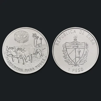 Kubos 1 pesas didelis monetos galvijų 1995 Realių Originalus Surinkimo Monetos Unc Originali Moneta