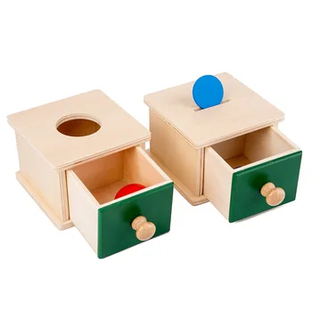 Kūdikių & Todders Montessori Vaikų Žaislas Kūdikiui Mediniai Monetų Dėžutė Piggy Bank Mokymosi Švietimo Ikimokyklinio Mokymo Brinquedos Juguets