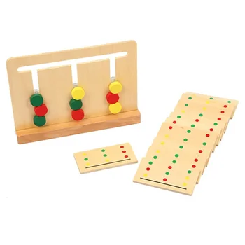 Kūdikių Žaislų Montessori Medinis Žaislas Mokymo Trijų Spalvų Rūšiavimo Masyvo Žaidimas ikimokyklinio Ugdymo Ikimokyklinio Mokymo ir Mokymosi