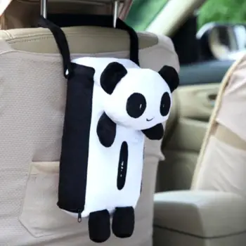 Kūrybos Mielas Panda Lėlės Popieriaus Saugojimo Bylos Audinių Dėžutė Servetėlių Laikiklį Automobilių, Namų Dekoro Sėdynės