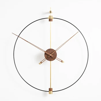 Kūrybos Sieninis Laikrodis Modernaus Minimalistinio Dizaino Negabaritinių Sieninis Laikrodis Metalo Mediniai Tylus, Stilingas Montre Freskos Kambarį WB50WC