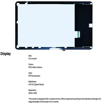 LCD Ekranas su Jutikliniu Ekranu, skaitmeninis keitiklis Surinkimas, Stiklo Plėvelė HUAWEI MatePad bah3-L09 bah3-w09 bah3-w19 bah3-AL00