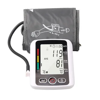 LCD Ekranas žasto Automatinis Skaitmeninis Kraujo Spaudimo Monitorius Manžetai Namų BP Sfigmomanometrams