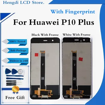 LCD Huawei P10 Plius LCD Ekranas Jutiklinis Ekranas skaitmeninis keitiklis Rėmeliai, Skirti 