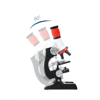 LED 100X-400X-1200X Mikroskopo Rinkinys Lab Namo Mokykla, Mokslas, Švietimo Žaislas Dovana Rafinuotas Biologinis Mikroskopas Vaikams Vaiką