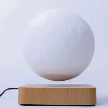 LED Magnetic Levitation Mėnulis Naktį Šviesos 3D Spausdinimo Valentino Diena Kūrybingi Gimtadienio Dovana Romantiško polėkio Jungiklis Namų Dekoro