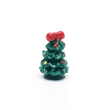 LF 20Pcs Maišoma Derva Žalia 3D Kalėdų Medžio Apdaila Amatų Flatback Cabochon Puošmenų For Scrapbooking 