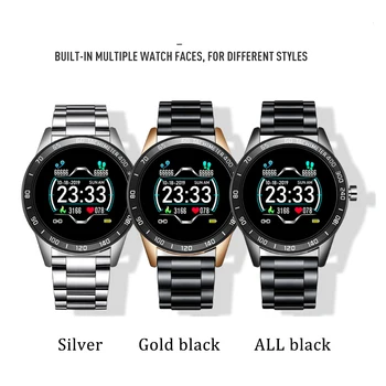 LIGE 2019 Naujas Smart Watch Vyrų LED Ekranas Širdies ritmo Monitorius Kraujo Spaudimas Fitness tracker Sporto Žiūrėti vandeniui Smartwatch+Box