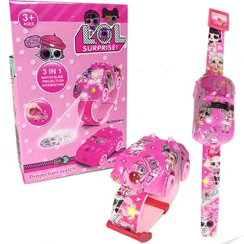 LOL lėlės sorpresa 3D dibujos animados relojes Anime figura educativo reloj juguetes para laikrodžiai mergaitė žiūrėti vaikai laikrodžiai