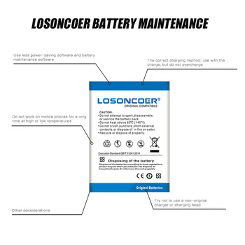 LOSONCO 4100mAh BL-T6 Mobiliojo Telefono Pakeitimo Bateria Baterija LG Optimus GK F220 F220S F220L F220K Batterie BL T6 BLT6