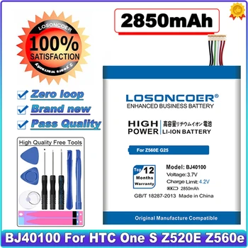 LOSONCOER 2850mAh BJ40100 baterija HTC One s Z520E z560e G25 Ličio-jonų polimerų baterija