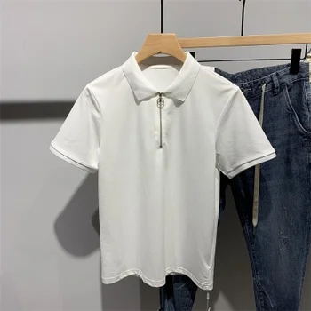 Ledo šilko marškinėliai vasaros plonas skirsnio stora montavimo banga prekės pusė rankovėmis jaunimo trumpas rankovėmis mezgimas megzti marškinėliai