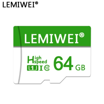 Lemiwei Atminties Kortelę 64GB 32GB 16GB 8GB Su Adapteriu Trans Flash Kortelės Didelės Spartos TF Kortelė Suderinama Su Telefonas