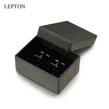 Lepton Nerūdijančio plieno Raides, rankogalių segtukai, skirta Mens Black & Sidabro Spalvos Raidės B abėcėlės Rankogalių segtukai Vyrų Marškinių Rankogaliai Mygtuką