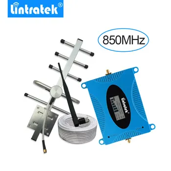 Lintratek repetidor de sinal de celular 3G Signalo Kartotuvų UMTS 850MHz B5 Repetidor Celular Amplificador Yagi Antena+Kabelis 10m-