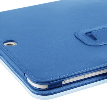 Litchi PU Oda atveju Smart Cover For Samsung Galaxy Tab 9.7 colių T555 SM-T550 T551 tablet atveju Apsauginį kiautą odos krepšys
