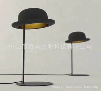Loft asmenybės mados skrybėlę stalo lempa skrybėlę Kambarį Miegamojo Lovos Led Vestuvių Lavos Lempa Dekoras Apšvietimas Šviestuvai