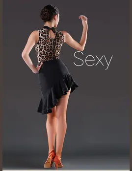 Lotynų Šokių Sijonas Moterų Kostiumai Lady Lotynų Šokių Sijonas Samba Tango Nereguliarus Suknelės Šokių Praktikos Performamnce