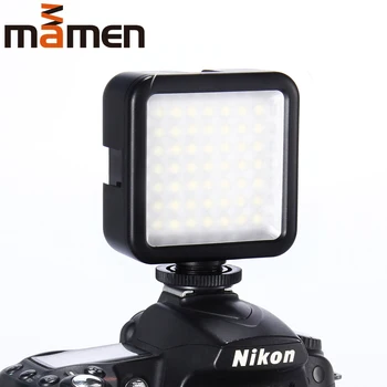 MAMEN Serijos Mini LED Vaizdo Užpildyti Šviesos Profesionalus Studija Šviesos Pritemdomi LED Lempos VEIDRODINIŲ DV Kameros Fotografijos Apšvietimas