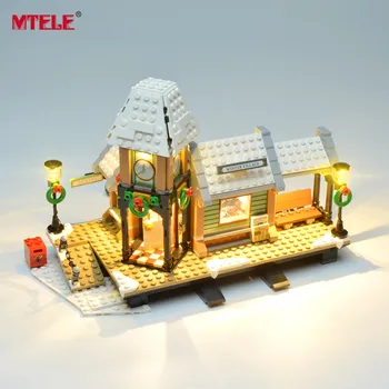 MTELE LED lemputės Komplektą Žiemai Kaime Stotis Suderinama Su Serijos Kūrėjas 10259 (neįeina Modelis)