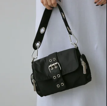 Mados moterų mažas maišelis padengti nailonu mergina messenger pečių maišą kryžiaus kūno moterų derliaus mielas bag black 78uy677s